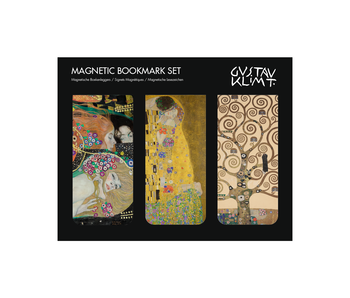 Magnetisches Lesezeichen, 3er-Set, Klimt: Kuss, Baum, Schlangen