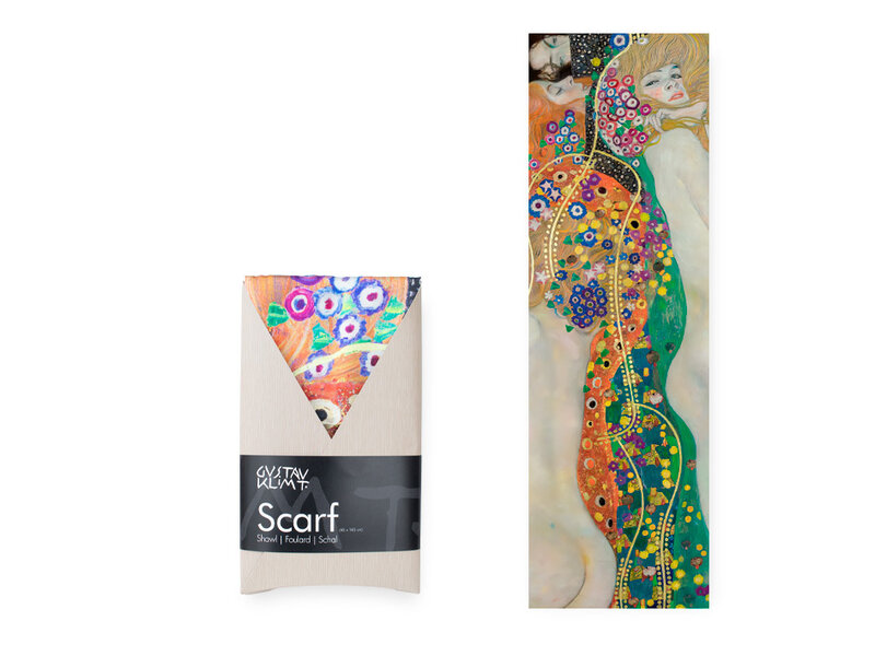 Bufanda, Gustav Klimt, serpientes de agua 2