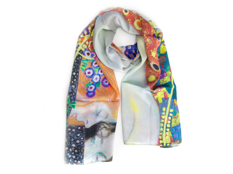 Bufanda, Gustav Klimt, serpientes de agua 2