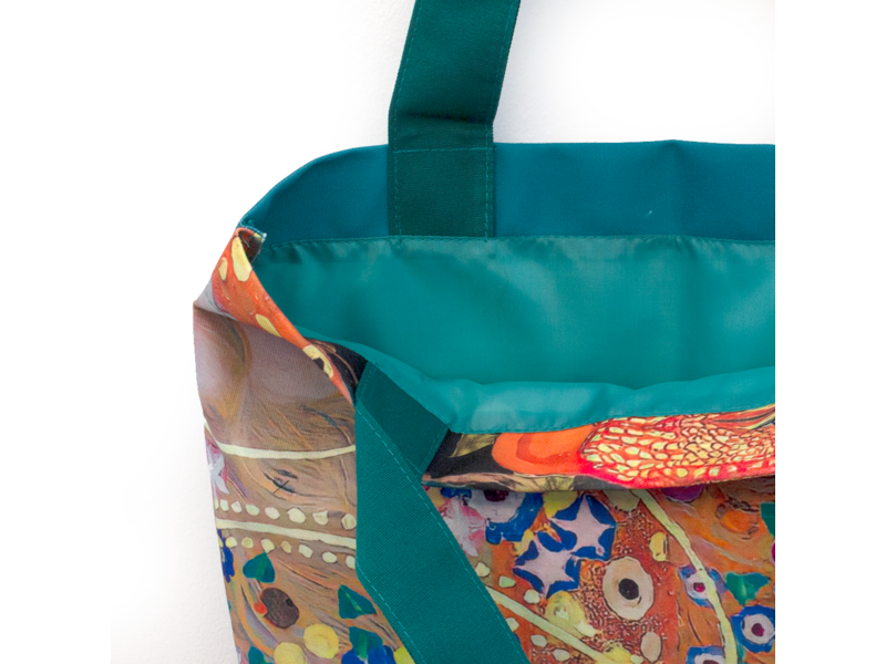 Baumwolltasche mit Futter,  Gustav Klimt, Wasserschlangen 2