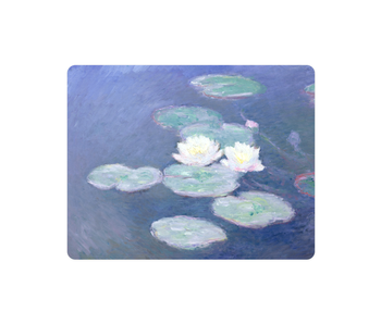 Muismat , Calude  Monet, Waterlelies in avondlicht
