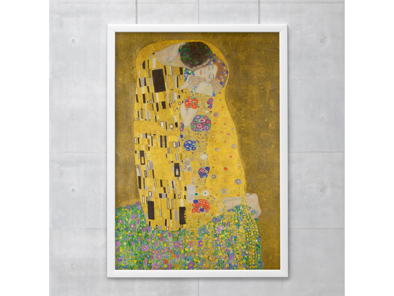 Poster 50x70 cm, Gustav Klimt , Der Kuss
