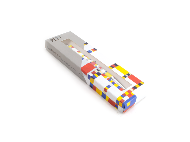 Balpen in doosje,  Piet Mondriaan, Victory Boogie Woogie