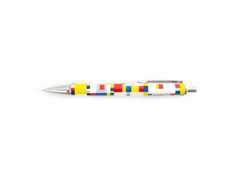 Balpen in doosje,  Piet Mondriaan, Victory Boogie Woogie