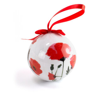Weihnachtskugel, Mohnblumen, unzerbrechlich