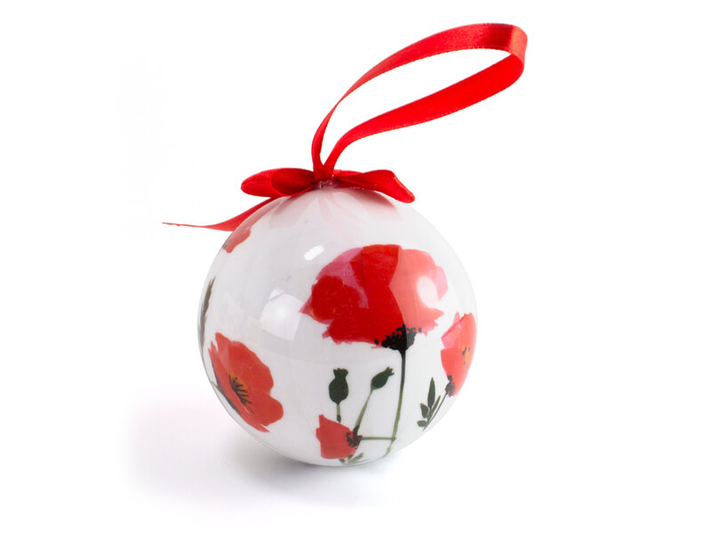 Adorno navideño, Amapolas, irrompible