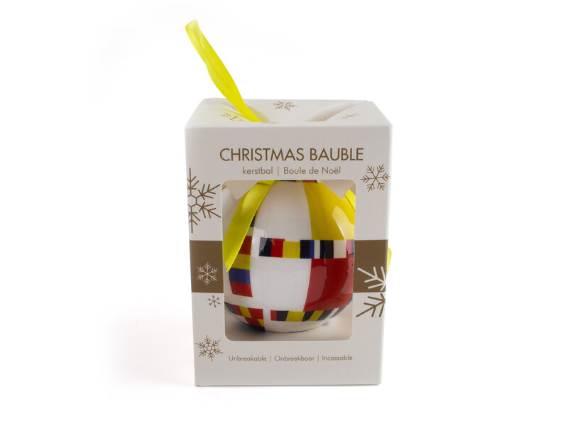 Weihnachtskugel, Mondrian-Victory Boogie Woogie, unzerbrechlich