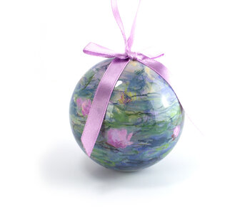 Weihnachtskugel, Monet, Seerosen, unzerbrechlich
