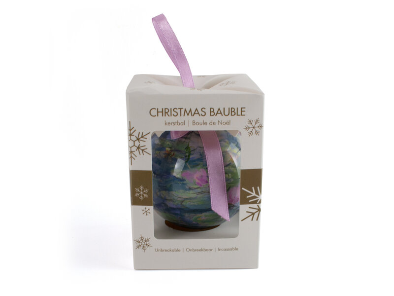 Boule de Noël, Monet, Nymphéas, Incassable