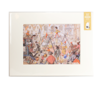 Passe-partout met reproductie, XL,  Anton Pieck, Circus