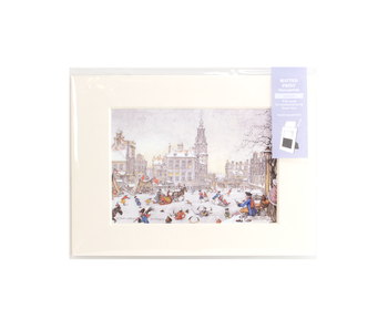 Passe-partout con reproducción M, Anton Pieck, Amsterdams IJstafereel
