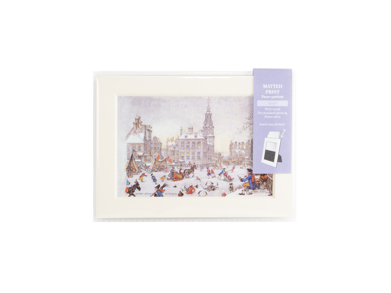 Passe-partout ,S ,18 x 13 cm , Anton Pieck, Amsterdams IJstafereel
