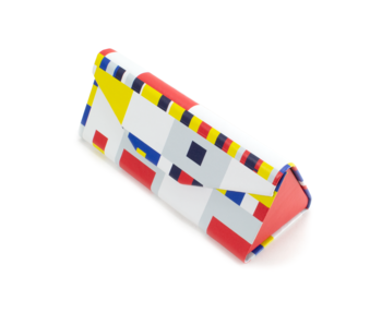 Faltbares Brillenetui mit Brillenputztuch, Mondrian, Boogie Woogie