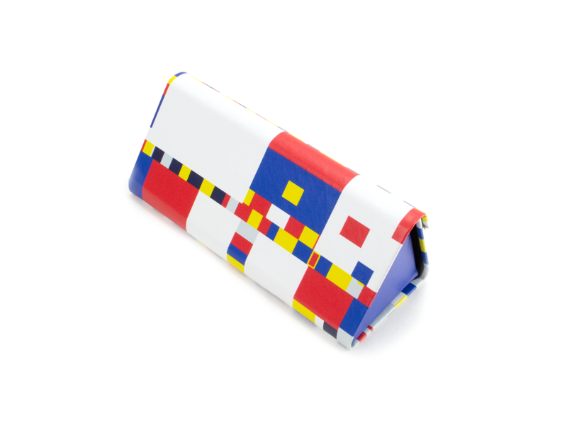Foldable spectacle case with lens cloth , Mondrian , Boogie Woogie