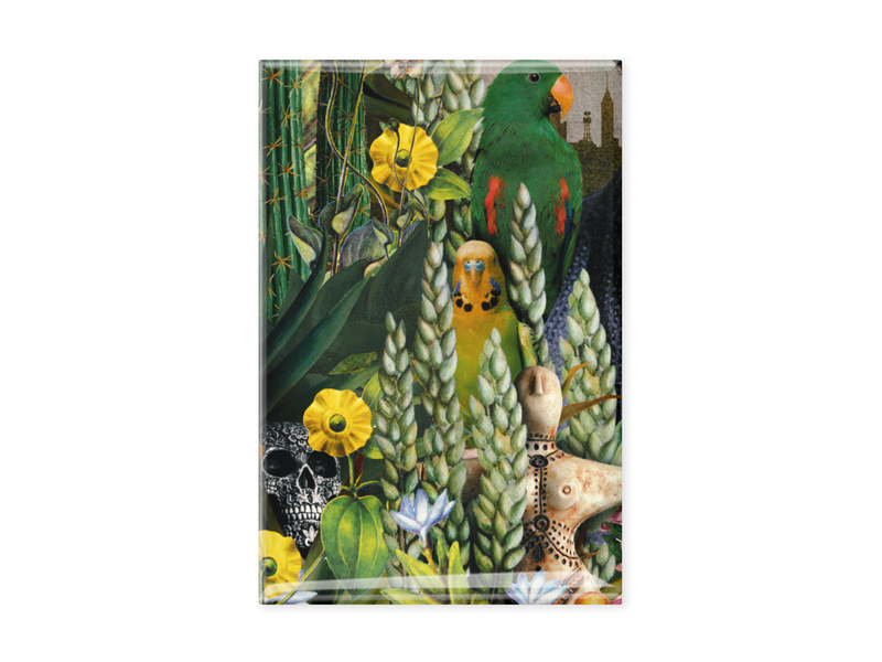 Koelkast magneet, Frida Kahlo, plants