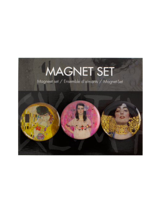Set mit 3 runden Magneten, Klimt