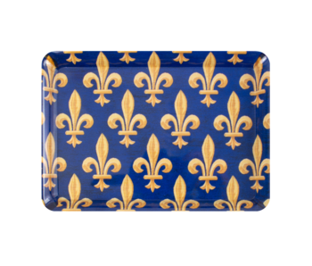 Mini dienblad , 21 x 14 cm,fleur de lys