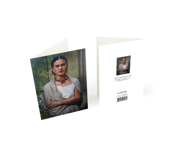 Tarjeta doble con sobre, Foto Frida Kahlo 24 años