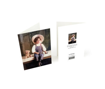 Double carte avec enveloppe,  Photo Frida Kahlo  6 ans