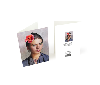 Double card with envelope, Photo Frida Kahlo age of  19