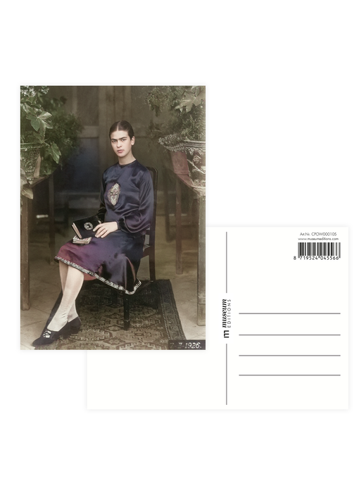 Postal, Foto de Frida Kahlo, 18 años