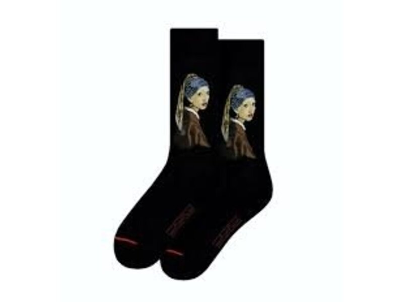 Kunstsocken, Größe  36-40, Mädchen mit Perlenohrring, Vermeer