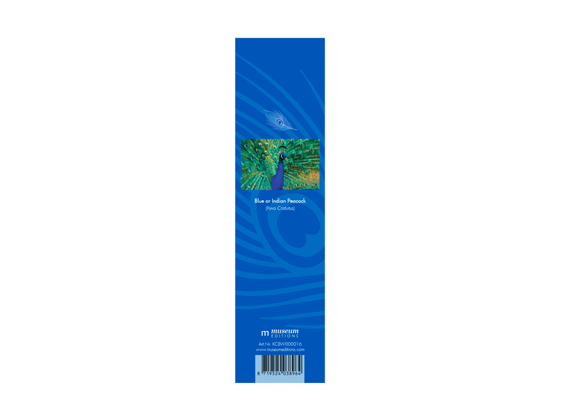 Marque-page classique,   plumes de paon