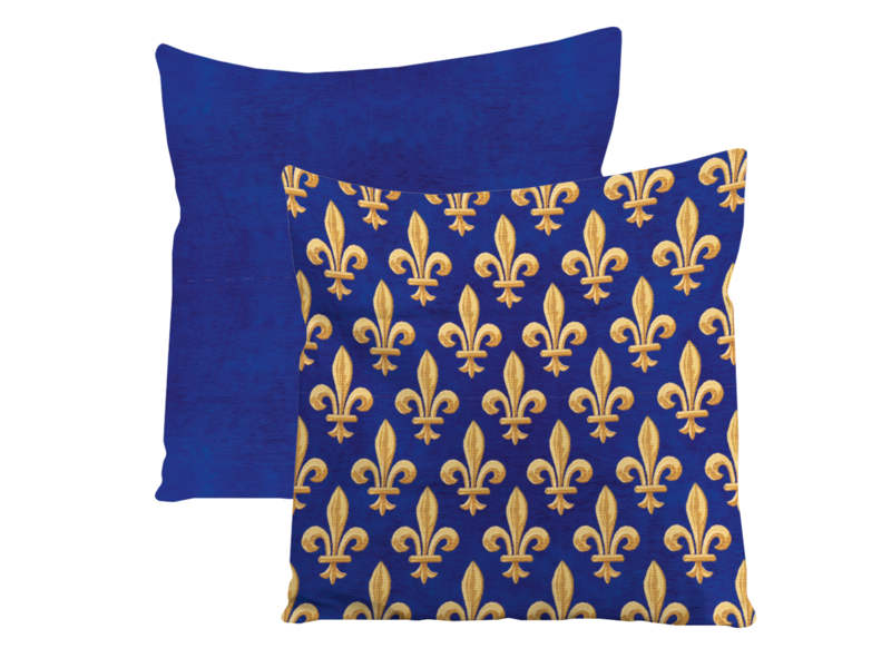 Housse de coussin, 45x45 cm, Fleur de Lys