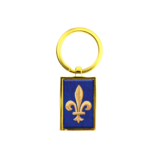 Sleutelhanger RT, goudkleurig metaal, Fleur de Lys
