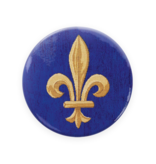 Pocket Mirror W, Ø 80 mm, Fleur de Lys Pocket Mirror W, Ø 80 mm, Fleur de Lys