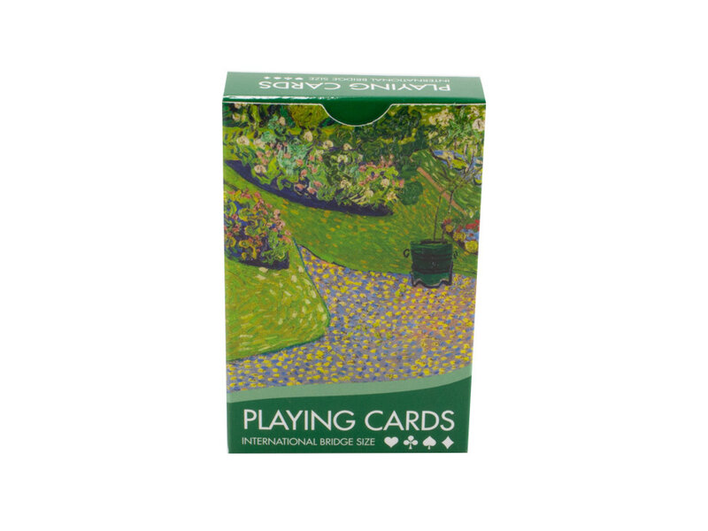 Jugando a las cartas, Jardín en Auvers, Vincent van Gogh