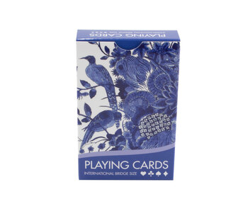 Jugando a las cartas, Pájaros azules de Delft