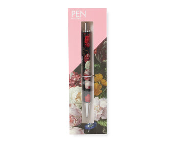 Ballpen in box, refillable, De Heem, Flower Still Life