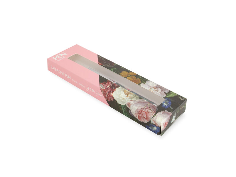 Kugelschreiber in Box, De Heem, Blumenstillleben