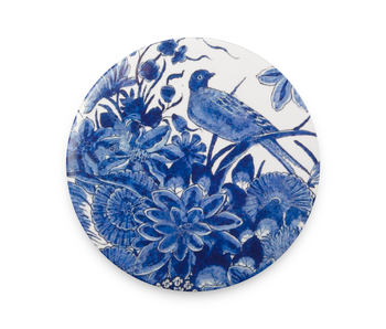 Pocket Mirror W, Ø 80 mm, Delft Blue birds