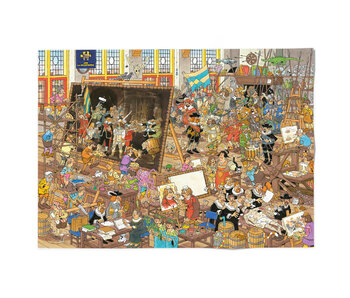 Poster 50x70 cm, Rembrandts Atelier, Jan van Haasteren