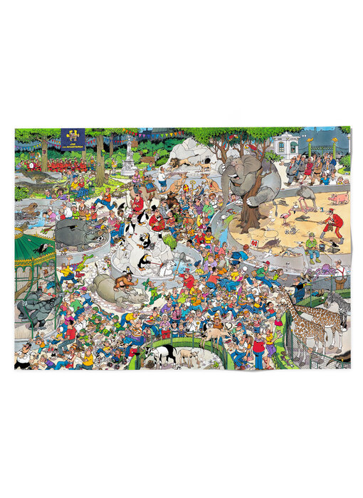 Affiche 50x70 cm,  Le Zoo, Jan van Haasteren