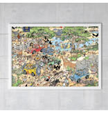 Affiche 50x70 cm,  Safari, Van Haasteren