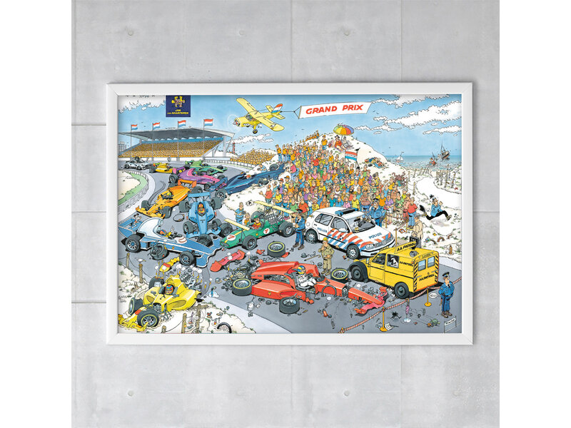 Poster 50x70 cm,  Grand Prix, Van Haasteren