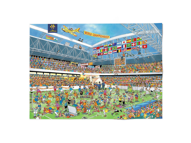 Affiche 50x70 cm, Football Crazy!, Van Haasteren