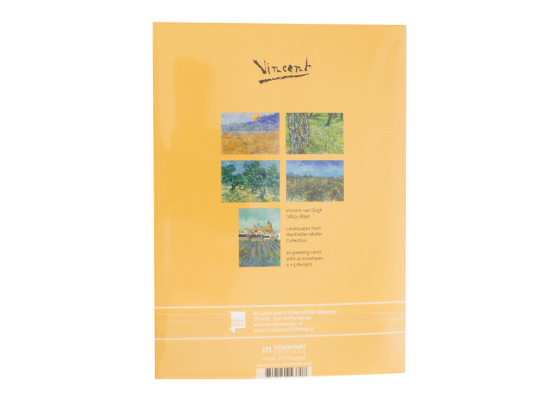 Kaartenmapje , 2x5 dubbele kaarten,  Vincent van Gogh,Landscape