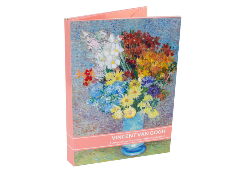 Kaartenmapje ,2x5 dubbele kaarten,  Vincent van Gogh, Bloemen