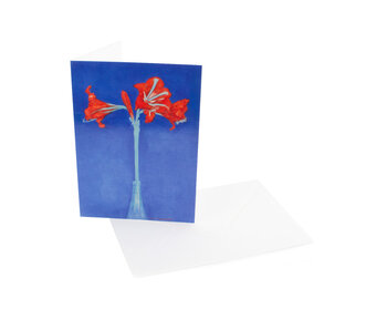 Double card with envelope, Piet Mondriaan, Amaryllis