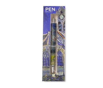 Ballpen in box , Vincent van Gogh, Church in Auvers