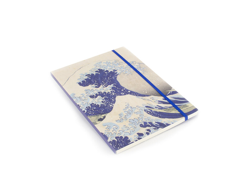 Softcover-Notizbuch, A5,Die große Welle vor Kanagawa, Hokusai