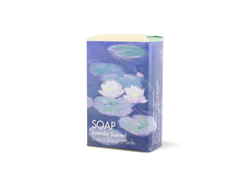 Soap, single bar, Claude Monet, Monet, Water Lilies evening