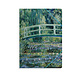 Paper file folder with elastic closure,  Monet, Japanese bridge