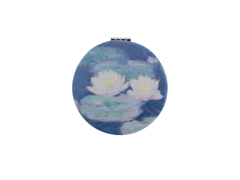 Miroir de poche pliant microfiber,Claude Monet, Nympheaseffet du soir