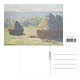 Carte postale, Claude Monet, meules de foin