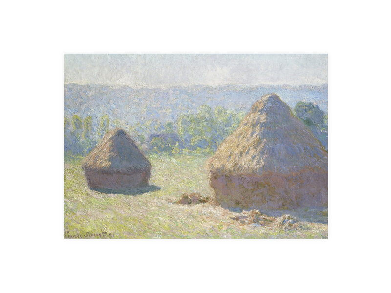 Ansichtkaart, Claude  Monet, Hooibergen